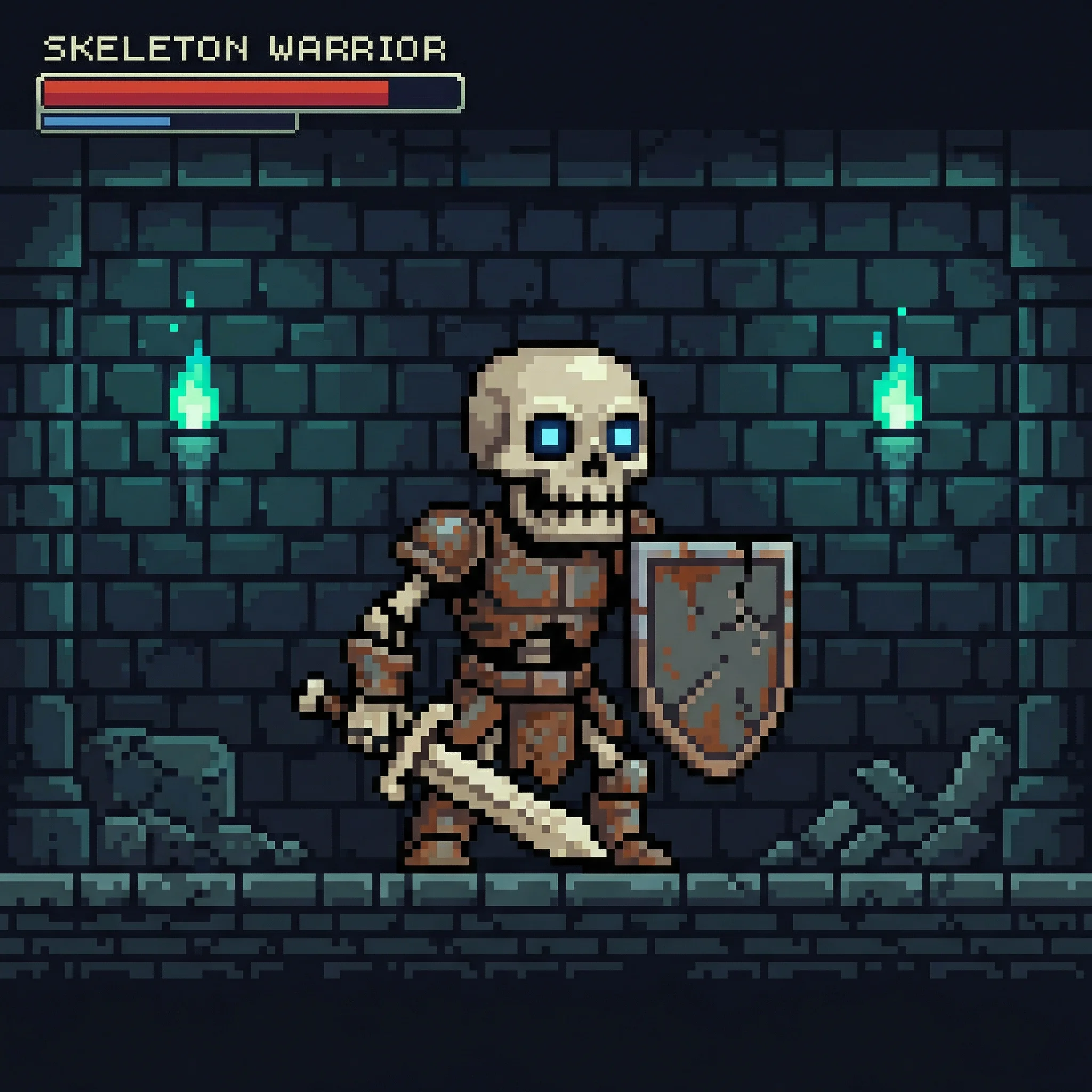 地牢怪物：骷髅战士 - pg女王 弱点分析